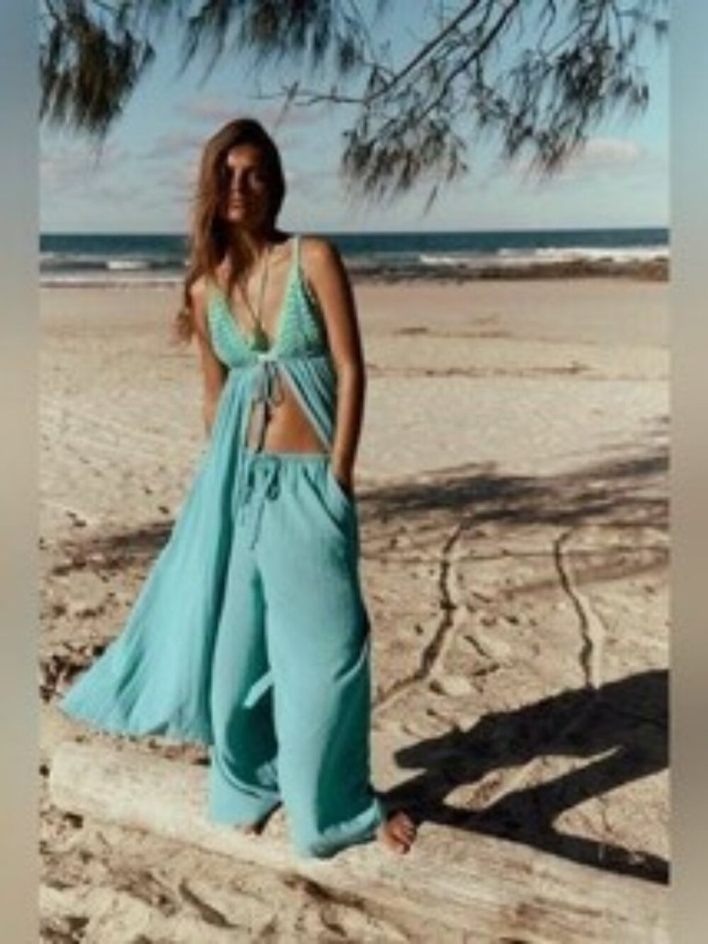 FP Sunnier Somewhere Cotton Pant Set - M – Waterfall Bay Combo NWT